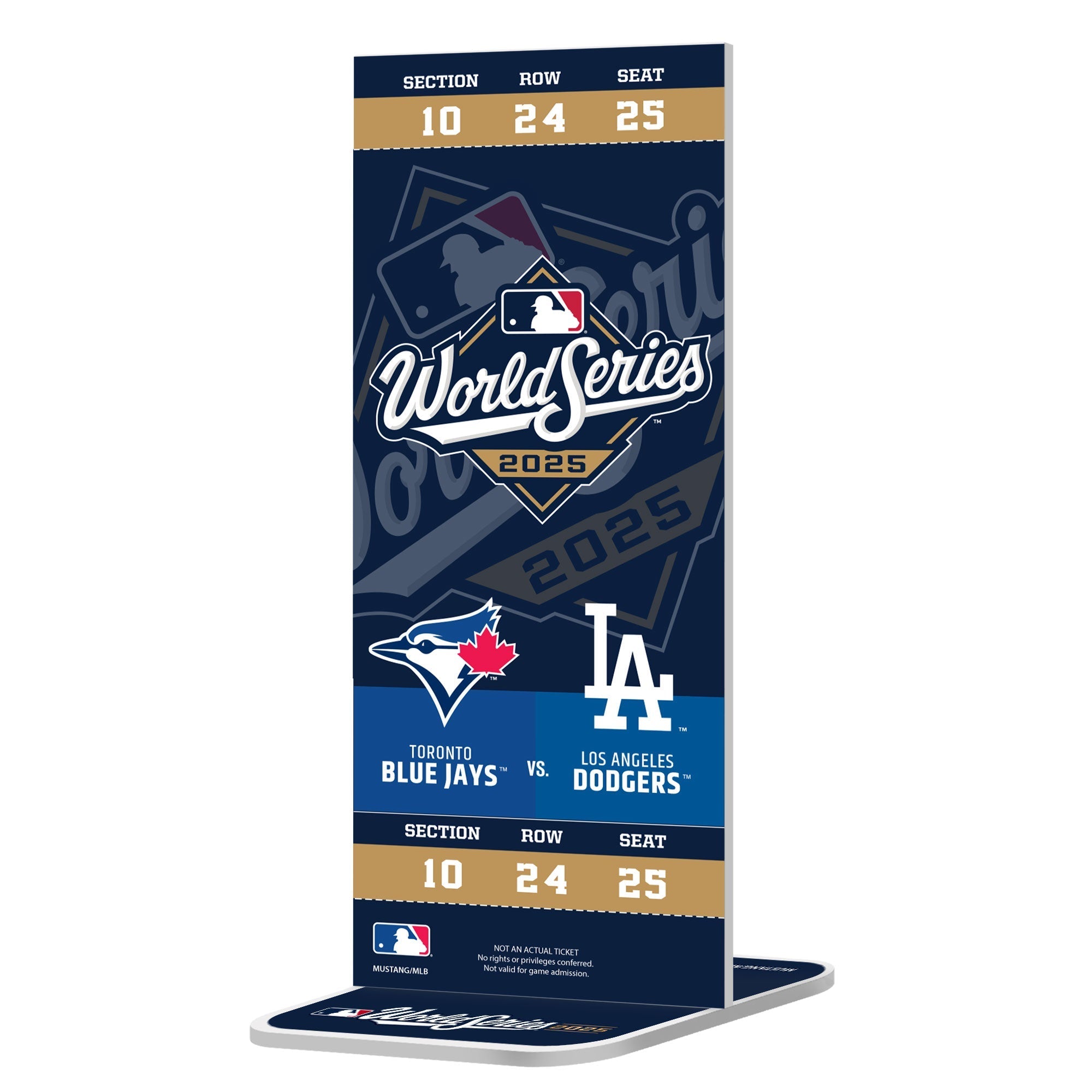 MLB World Series 2025 Replica Ticket | Toronto Blue Jays vs LA Dodgers