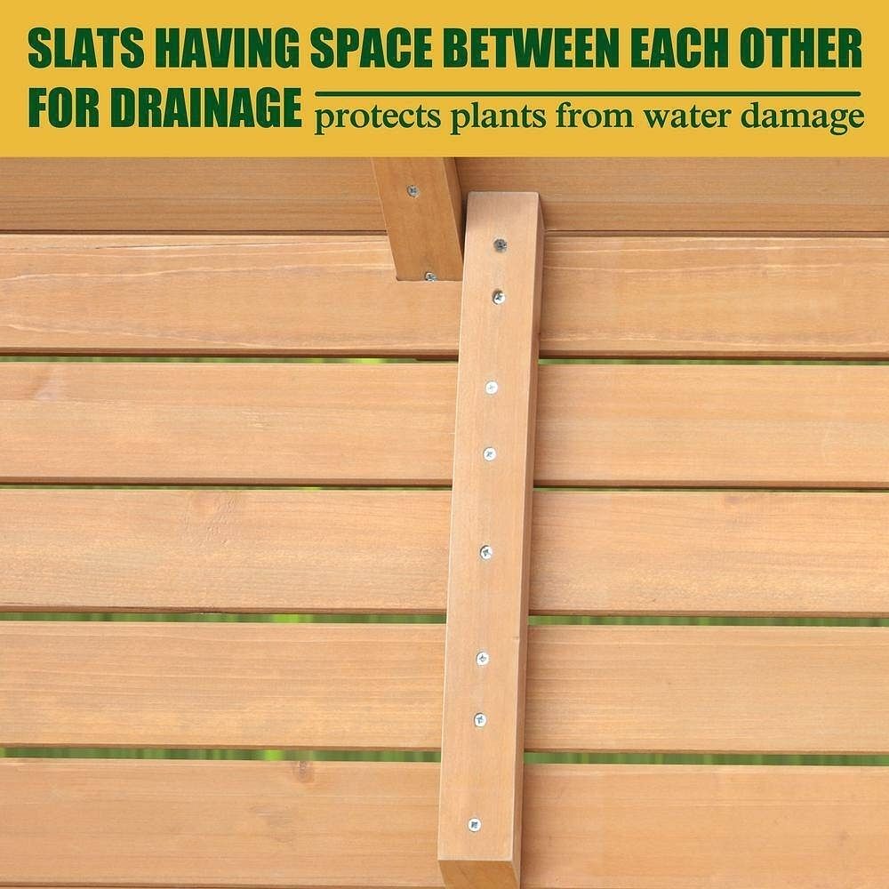 Outdoor Modern Natural Cedar Wood Raised Garden Bed Planter 70-inch x 31-inch - Free Shipping