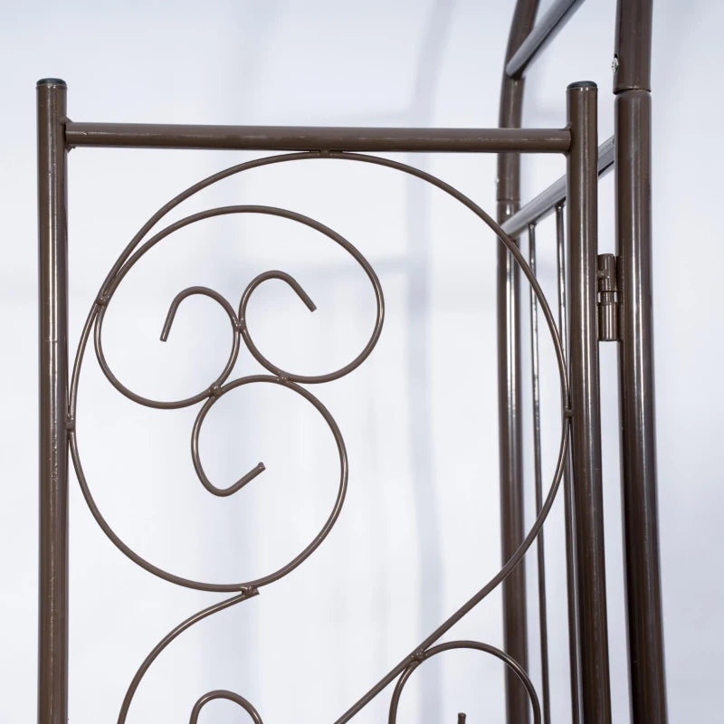 7ft Garden Arch Trellis, Metal Arch, Outdoor Garden Arbor for Climbing Plants, Wedding Decoration