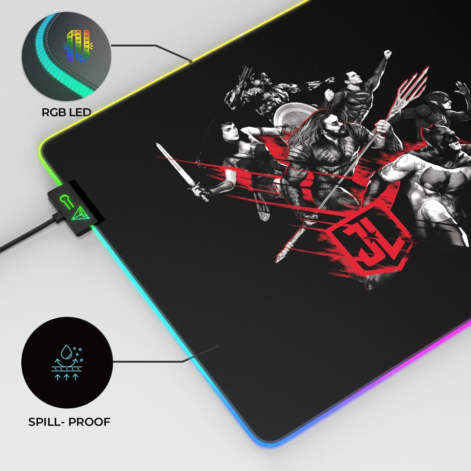 Justice League - Ready For Fight Gaming Mouse Pad