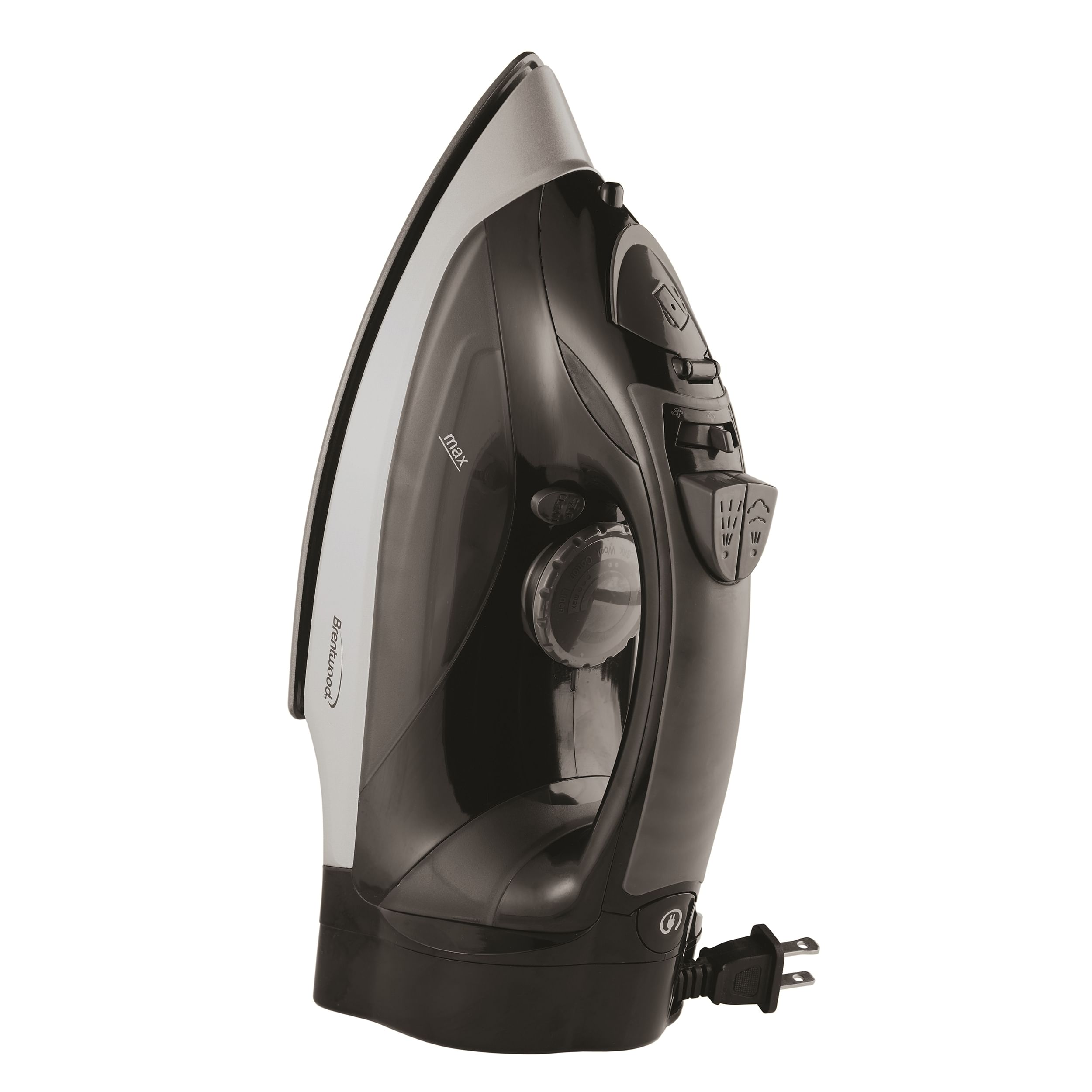 Brentwood Steam Iron With Retractable Cord - Black - Free Shipping