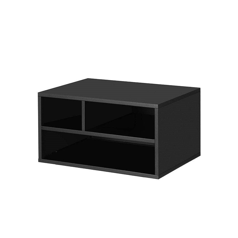 Modern Sturdy Black Metal Office Printer Stand with 2-Shelves - Free Shipping