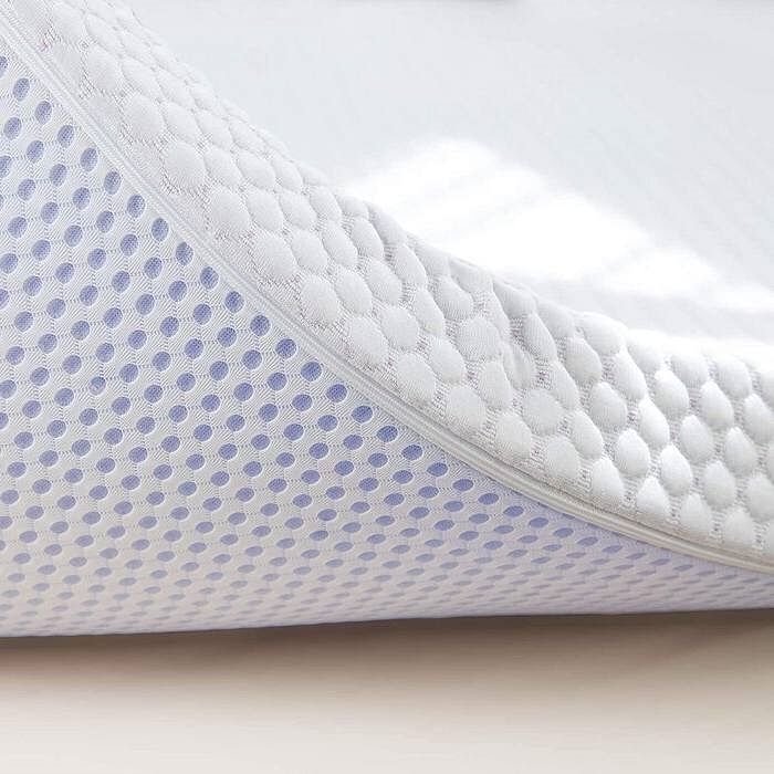 King size 3-inch Memory Foam Mattress Topper with Removeable Baffle Box Cover - Free Shipping