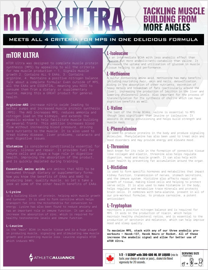 MTOR ULTRA MPS + ELECTROLYTES