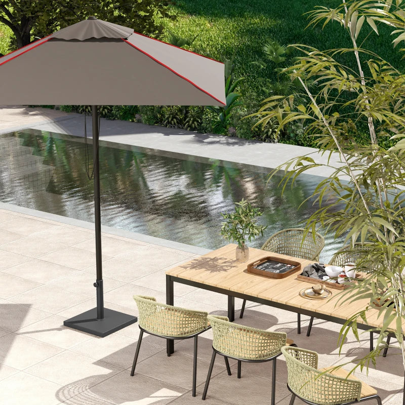 Patio Umbrella Base, 40 lbs Concrete Heavy Duty Umbrella Base for 1.5"/1.9", Black