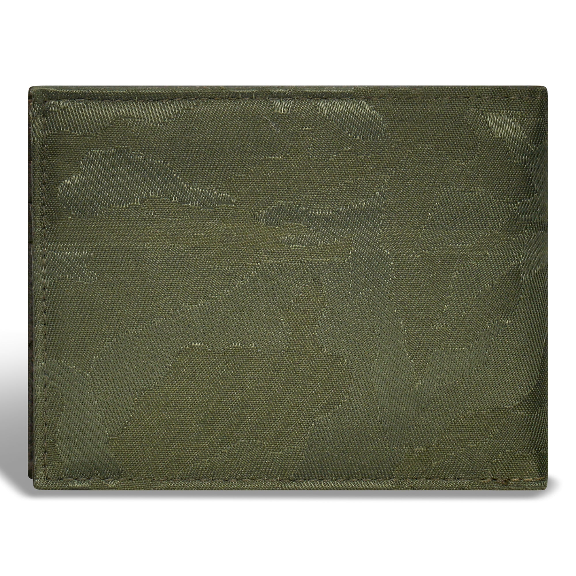 Camo / Leather Bi-Fold Wallet