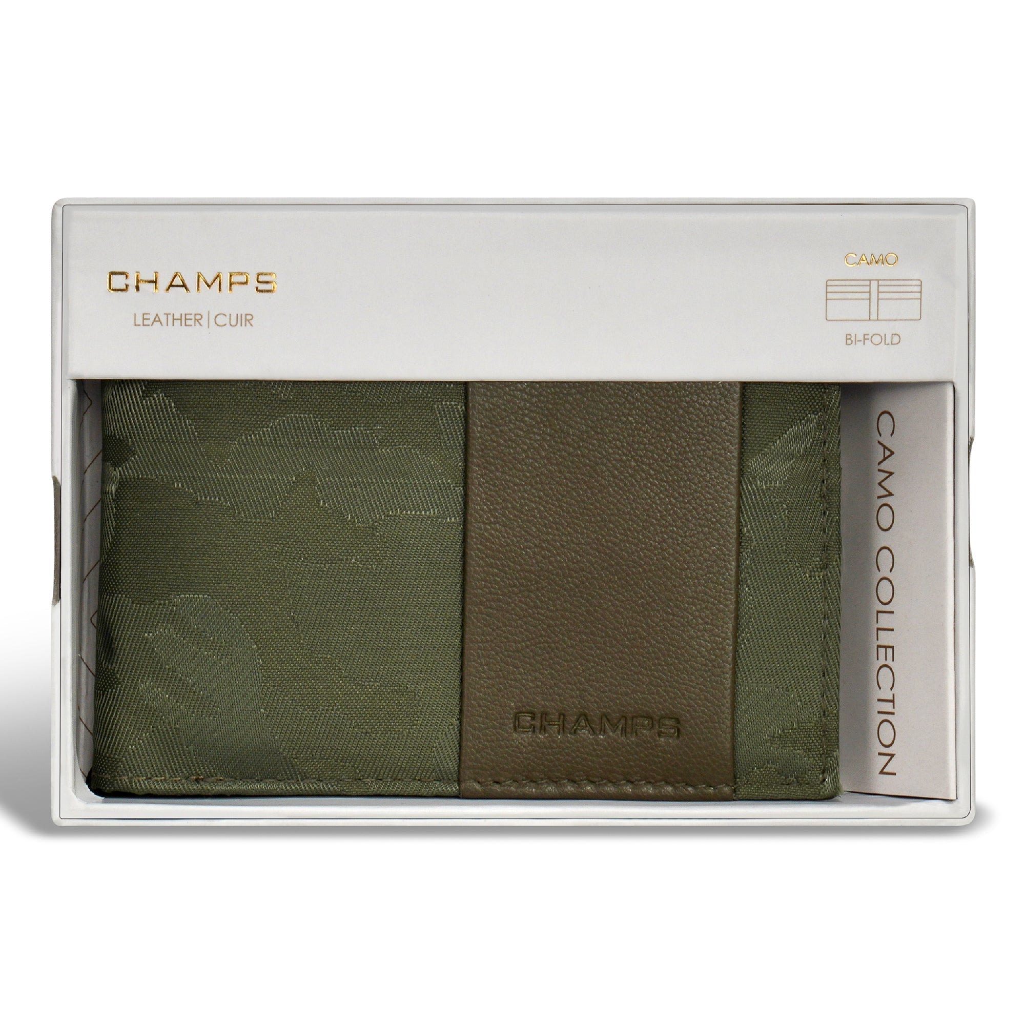 Camo / Leather Bi-Fold Wallet