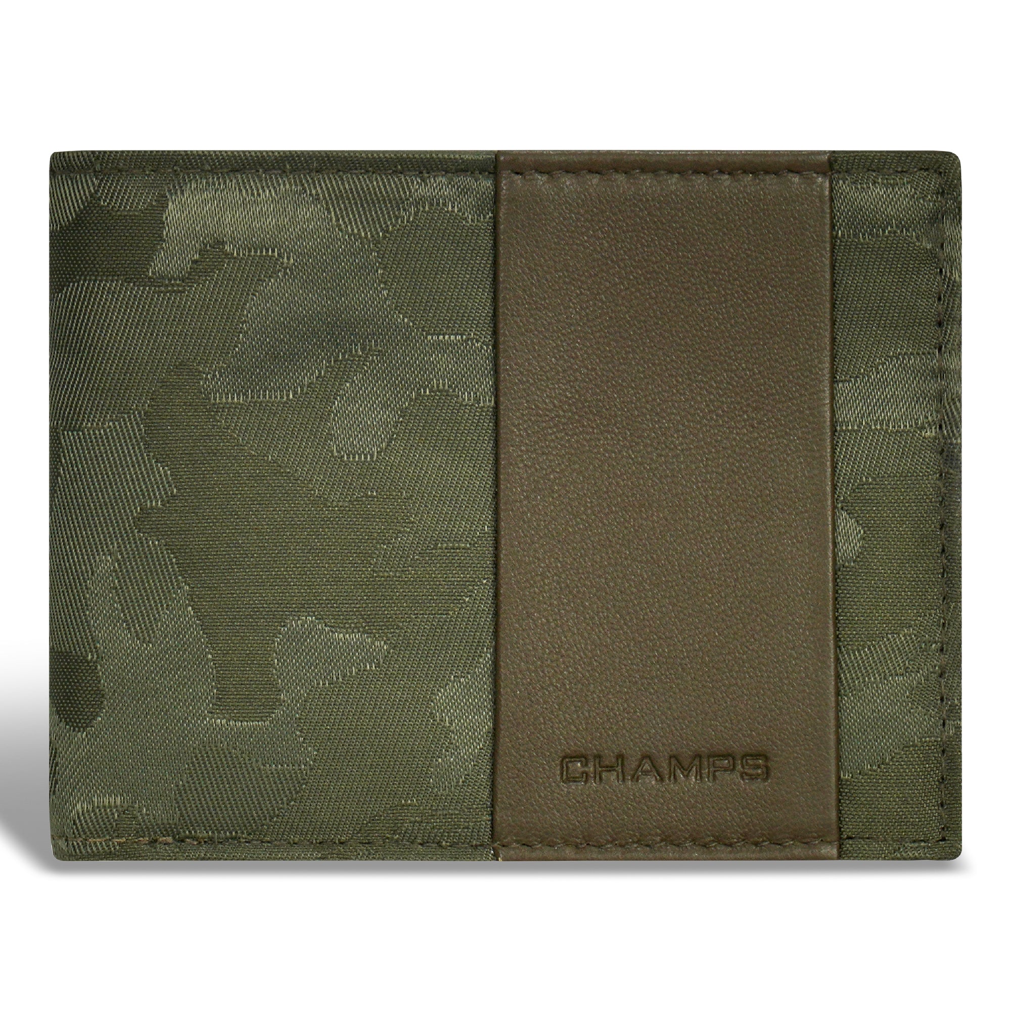 Camo / Leather Top Wing Wallet