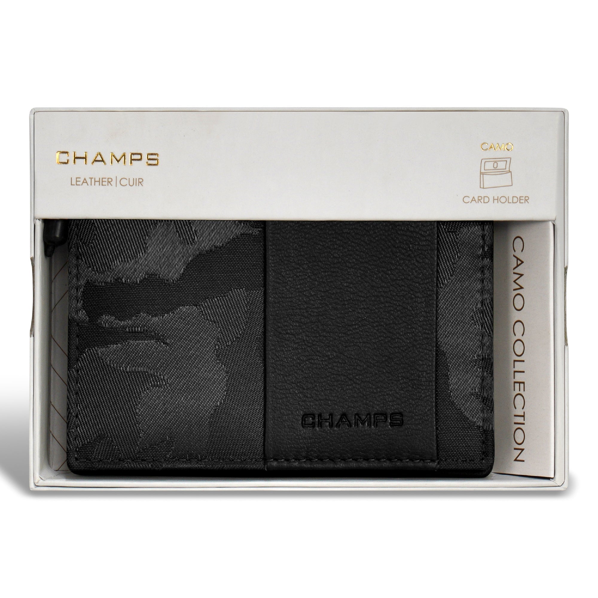 Camo / Leather Cardholder