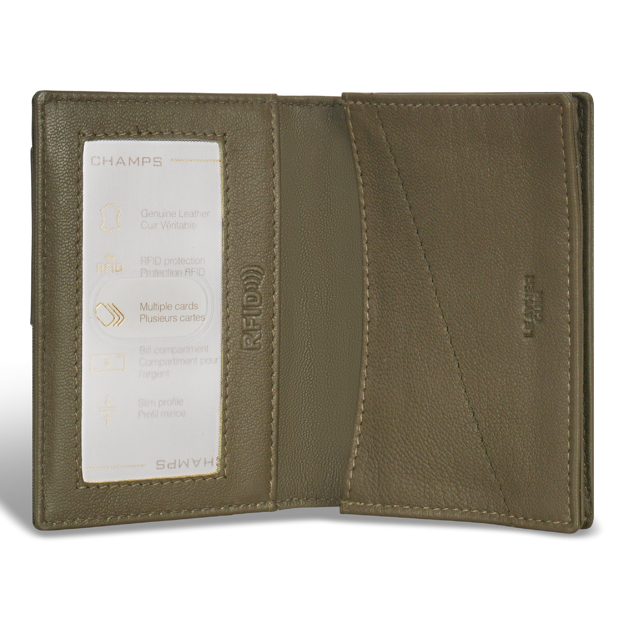 Camo / Leather Cardholder