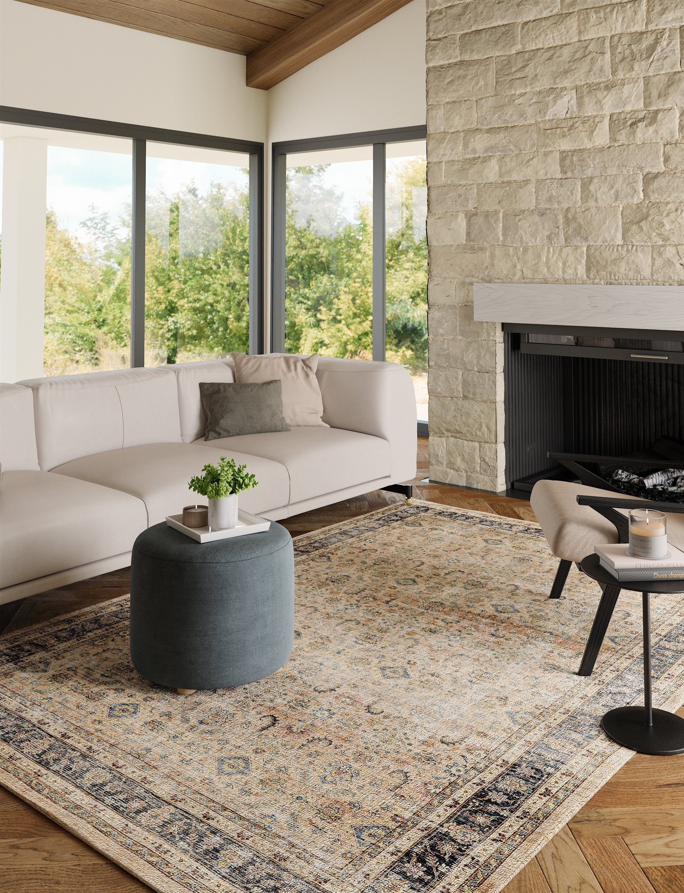 Miriam Yellow Beige Rug