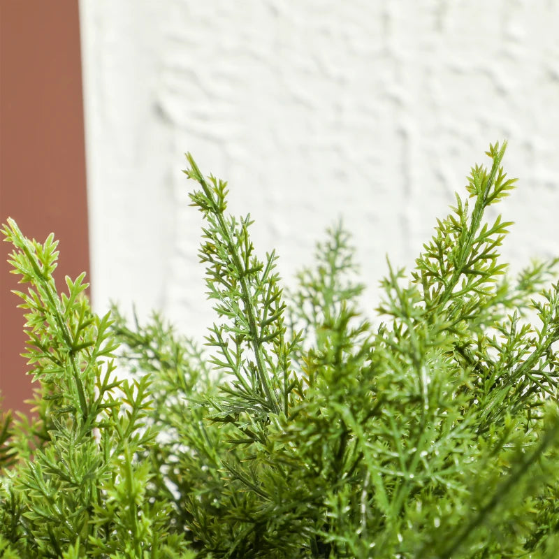 Decorative Artificial Plants, Cedar Topiary Trees in Pots, Fake Plants for Home Indoor outdoor Decor, Green