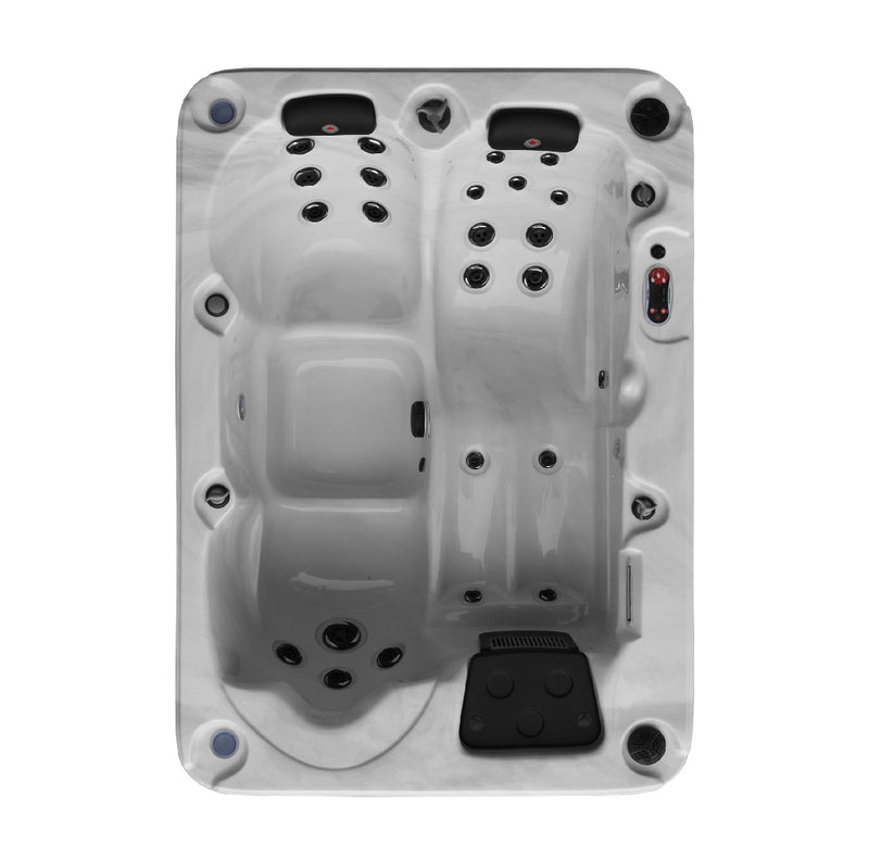Montreal 3-Person Plug & Play Hot Tub | 24 Jets, No-Float Lounger, LED Lighting & Aromatherapy