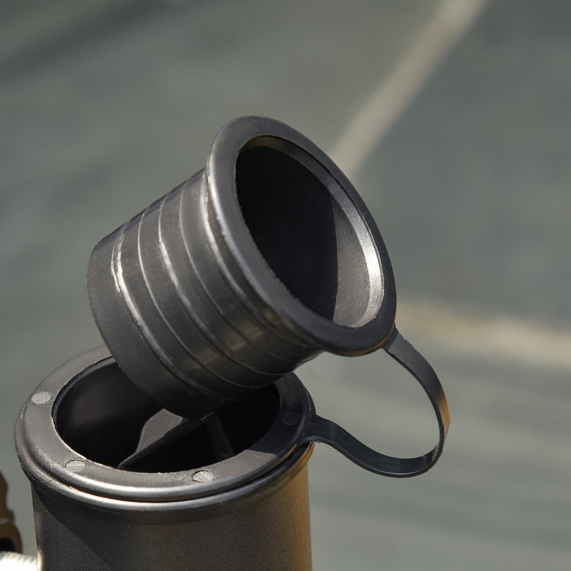 Outsunny Square Solidity: Cement Parasol Base, Outdoor Garden Patio Umbrella Stand Holder, Fits Φ32mm Φ38mm Φ48mm Pole, Black Finish