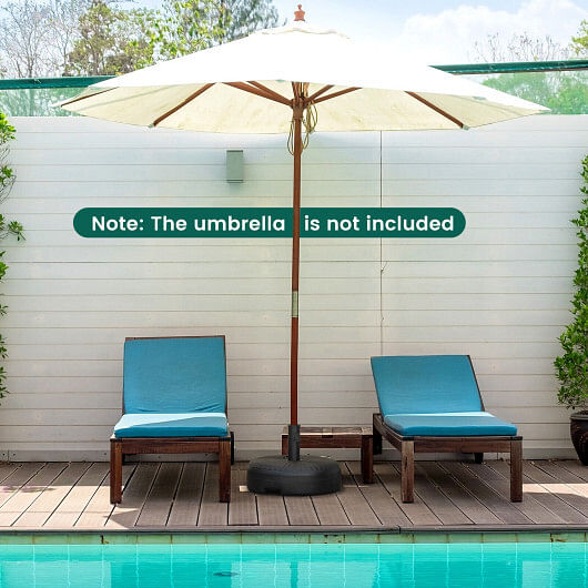 18 Inch Fillable Heavy-Duty Round Umbrella Base Stand - Free Shipping