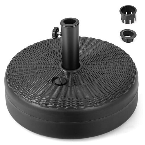 18 Inch Fillable Heavy-Duty Round Umbrella Base Stand - Free Shipping