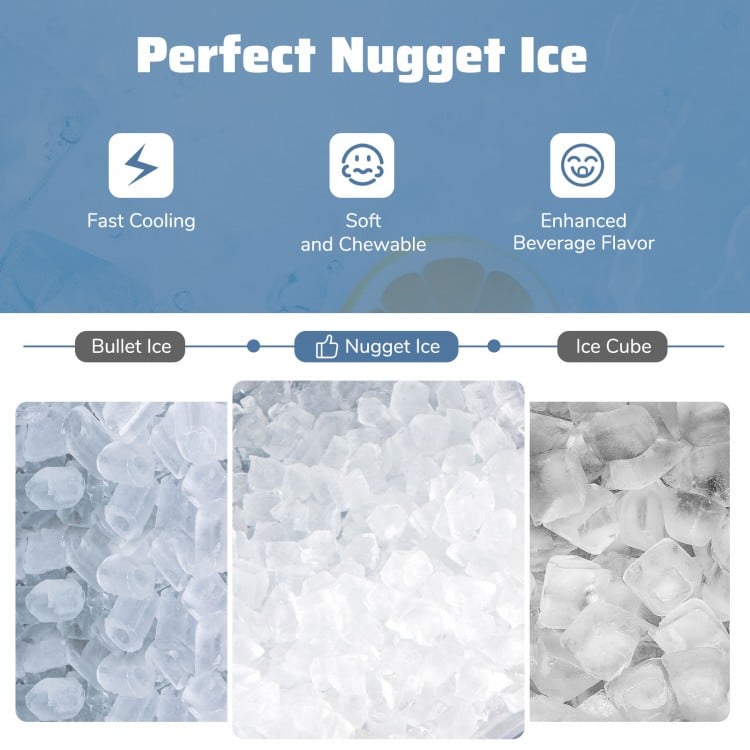 CNN best tested-Nugget Ice Maker Countertop with Soft Chewable Pellet