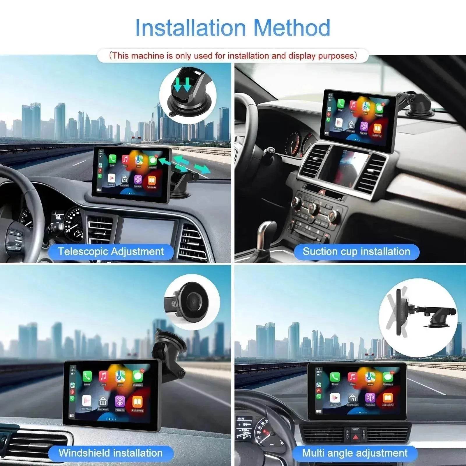 11.3" Smart HD Touchscreen Car Display, Android 13 Wireless CarPlay & Android Auto, Bluetooth, FM Transmitter, Reverse Camera Support