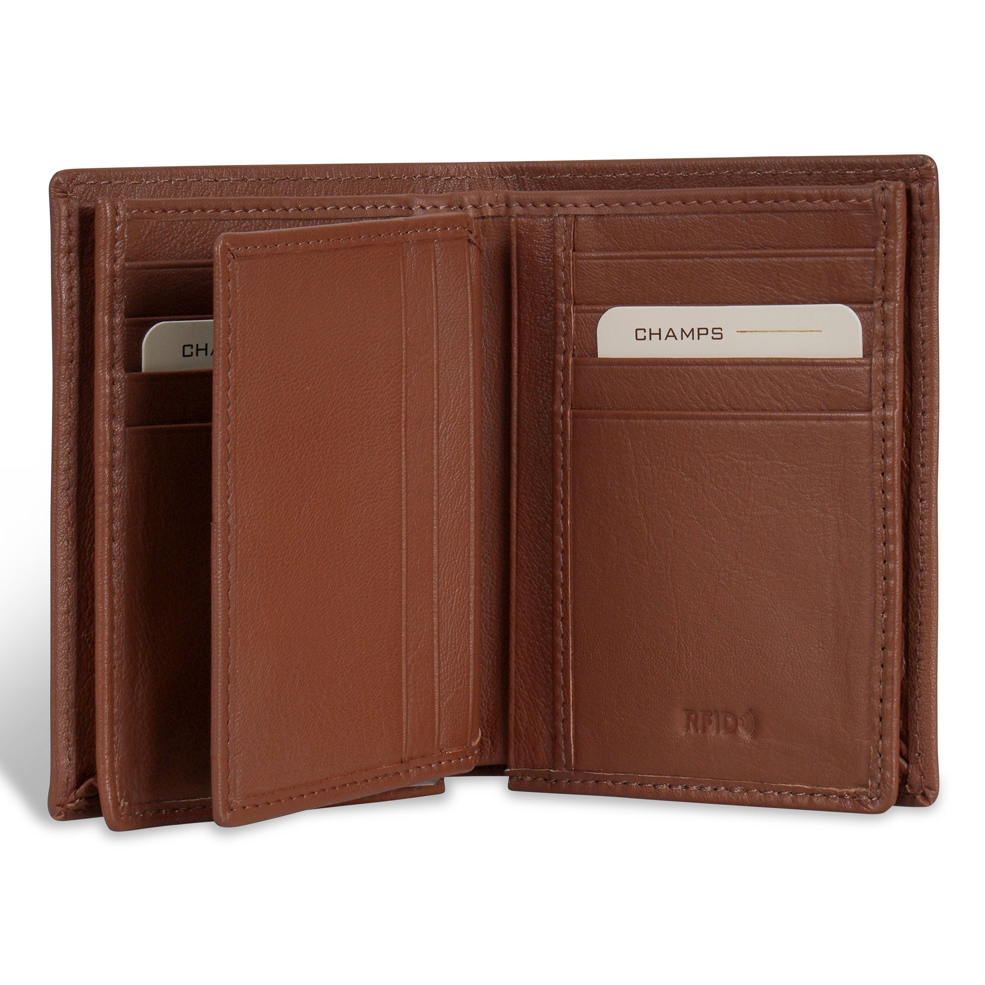 Onyx / Leather Vertical Wallet