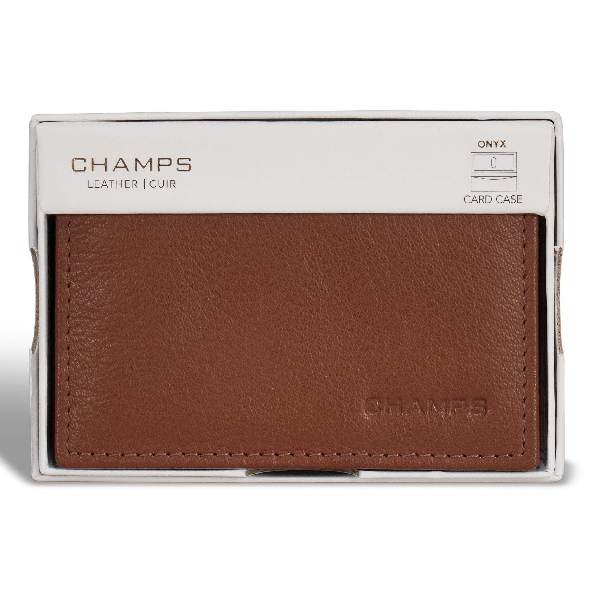 Onyx / Leather Card Case