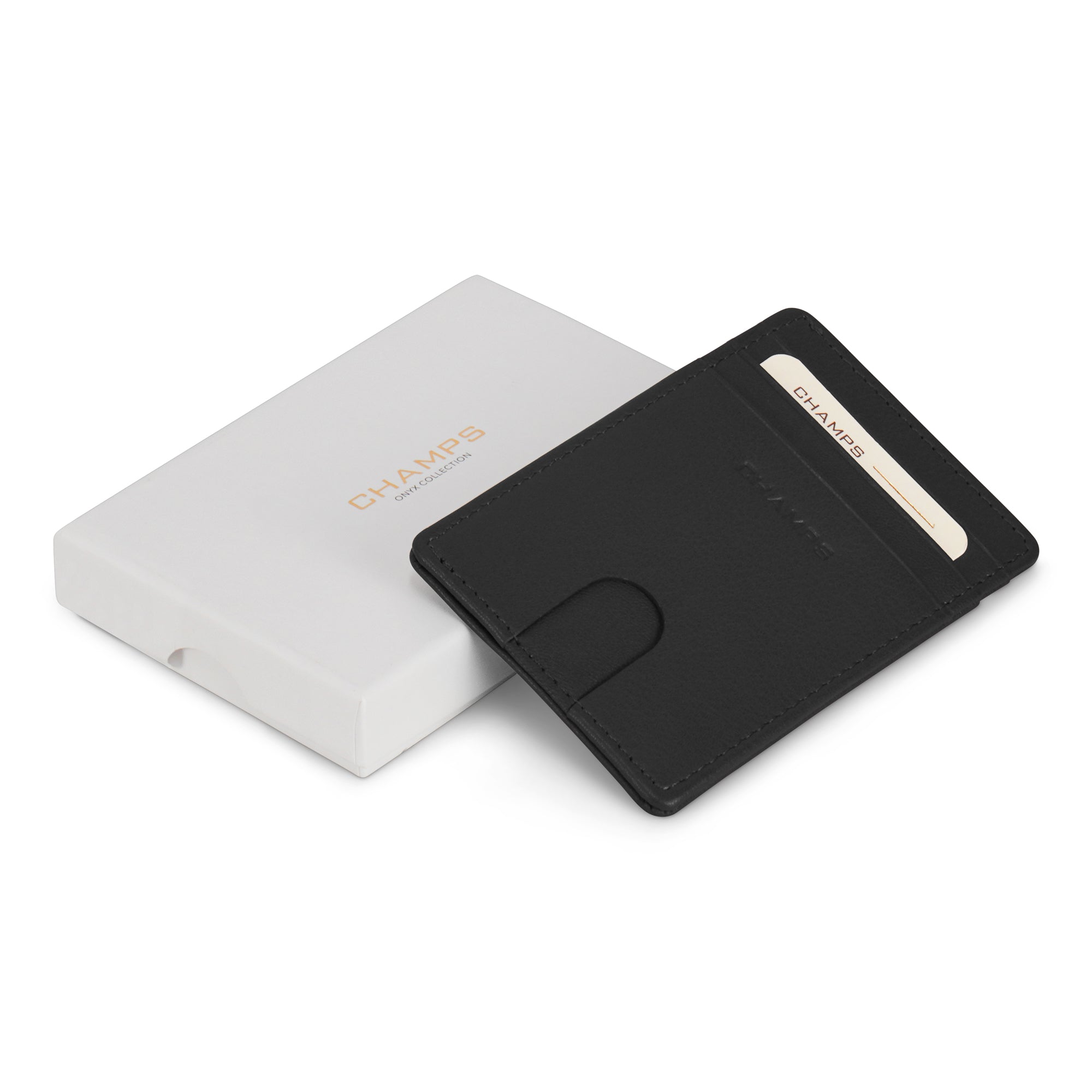 Onyx / Leather Access Card Case