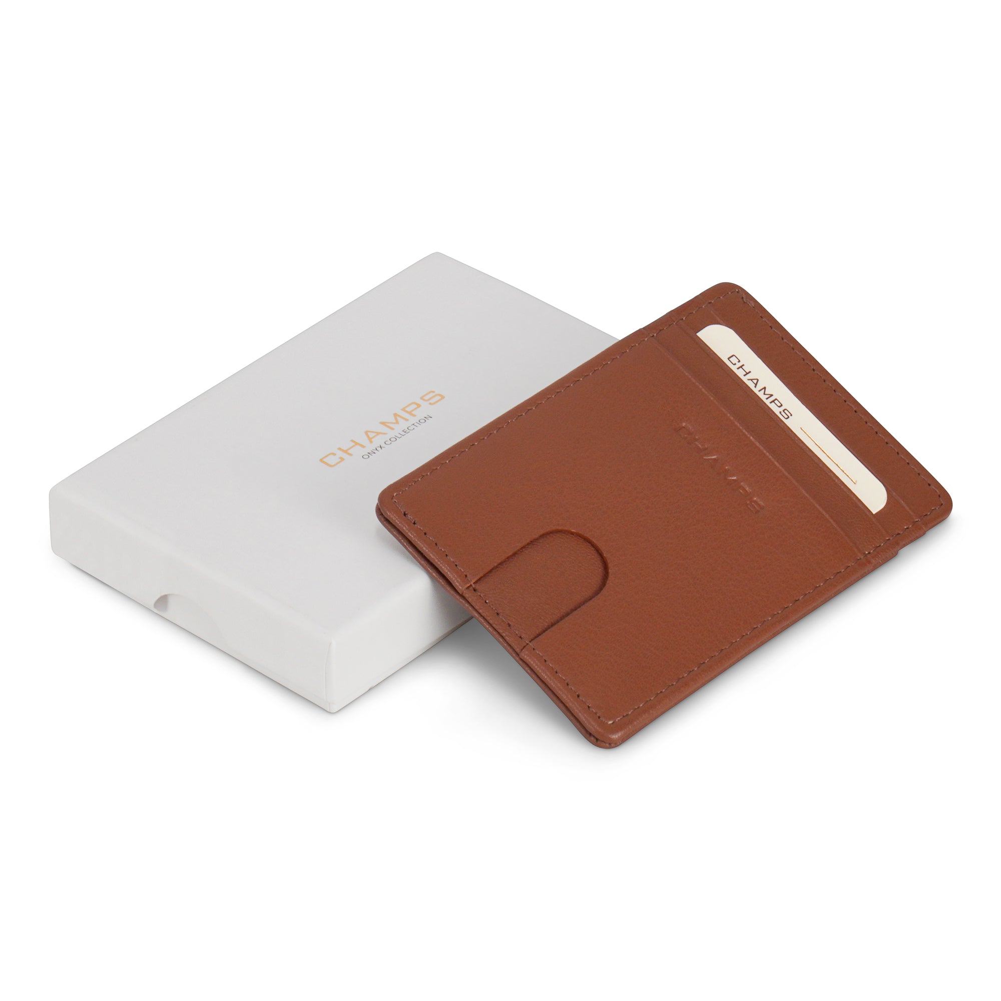 Onyx / Leather Access Card Case