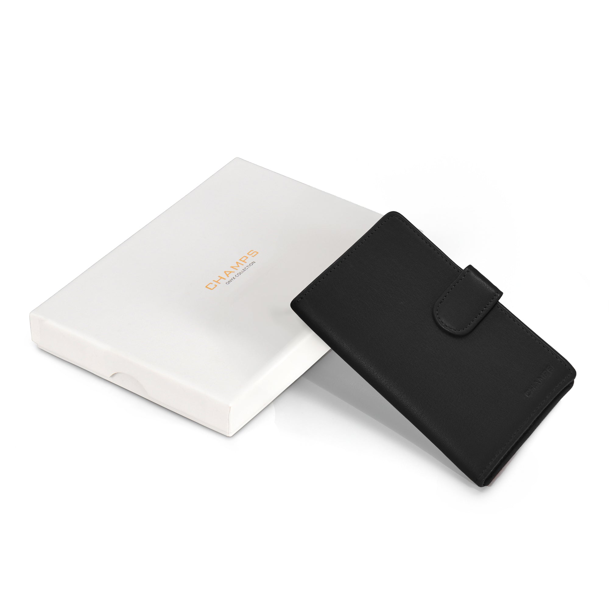 Onyx / Leather Passport Case