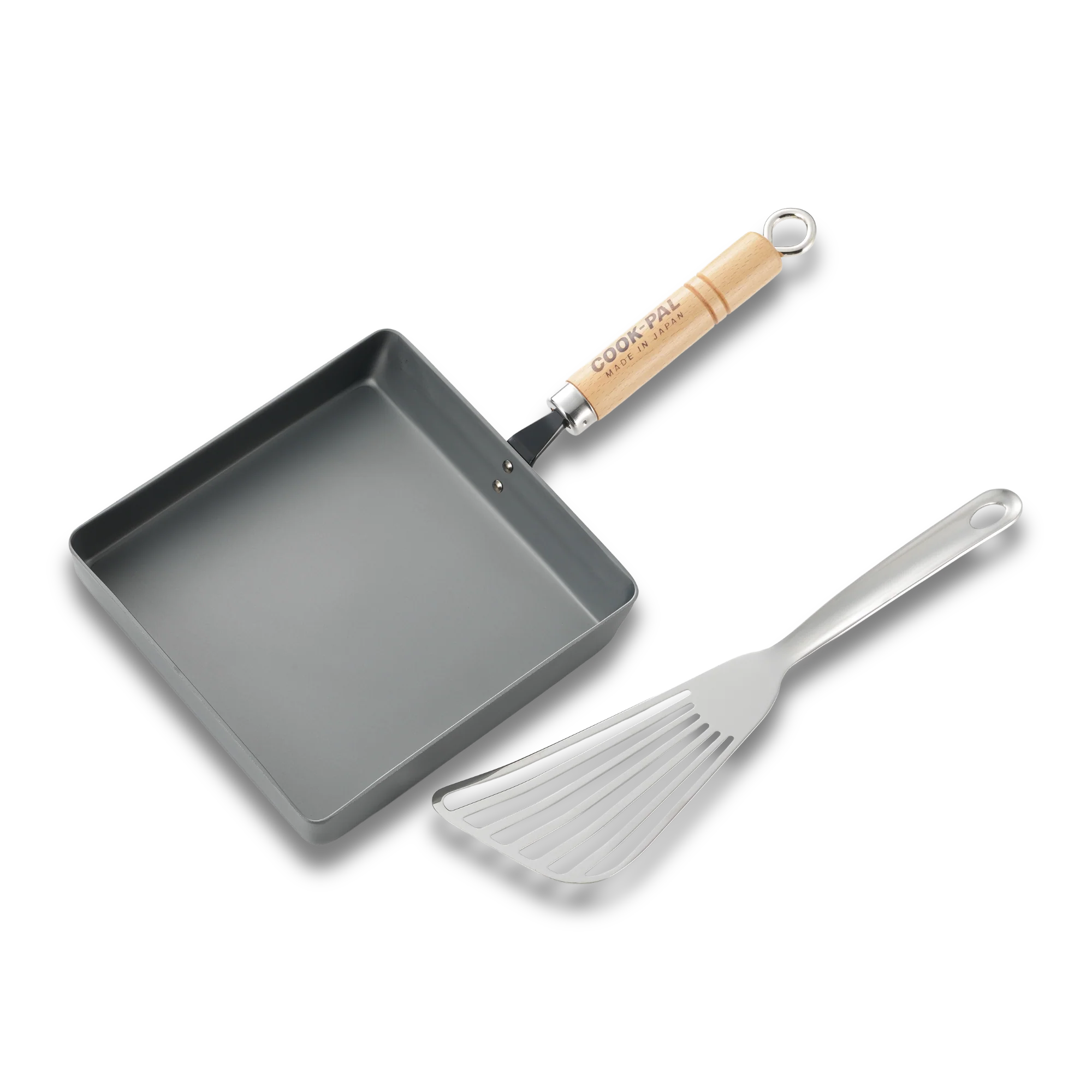 Yoshikawa Cook-Pal Ren Rolled Egg/Omelet Pan (Large)– Nitrided Carbon Steel, Made in Japan