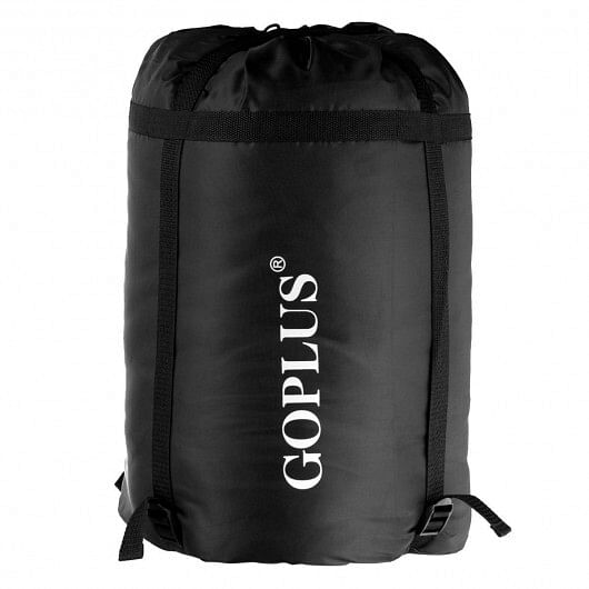 2 Person Waterproof Sleeping Bag with 2 Pillows-Black - Free Shipping