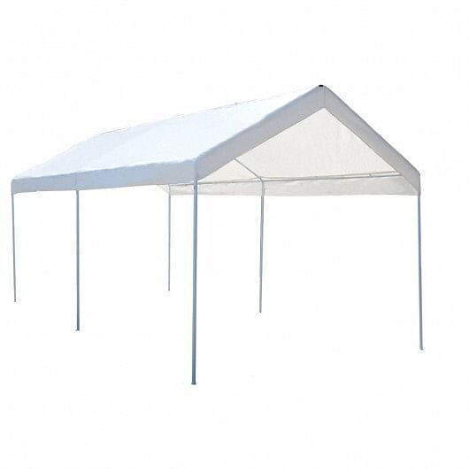10 x 20 Feet Steel Frame Portable Car Canopy Shelter - Free Shipping