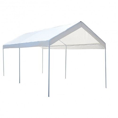 10 x 20 Feet Steel Frame Portable Car Canopy Shelter - Free Shipping