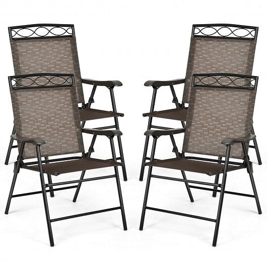Set of 4 Patio Folding Chairs - Free Shipping