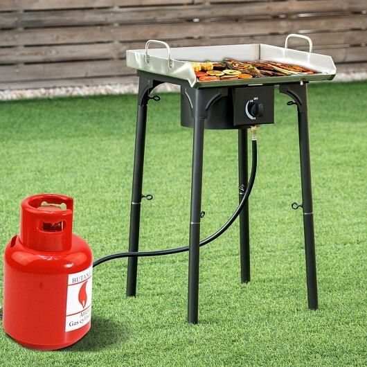 100 000-BTU Portable Propane Outdoor Camp Stove with Adjustable Legs - Free Shipping