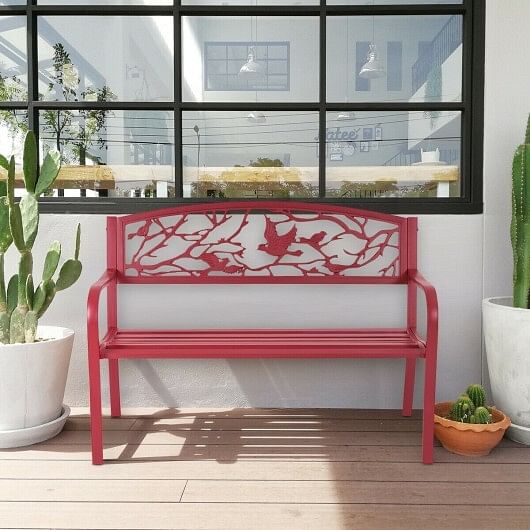 Patio Garden Bench Park Yard Outdoor Furniture - Free Shipping