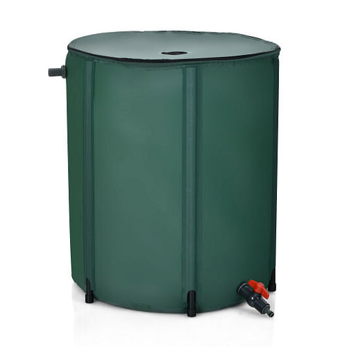 53 Gallon Portable Collapsible Rain Barrel Water Collector - Free Shipping