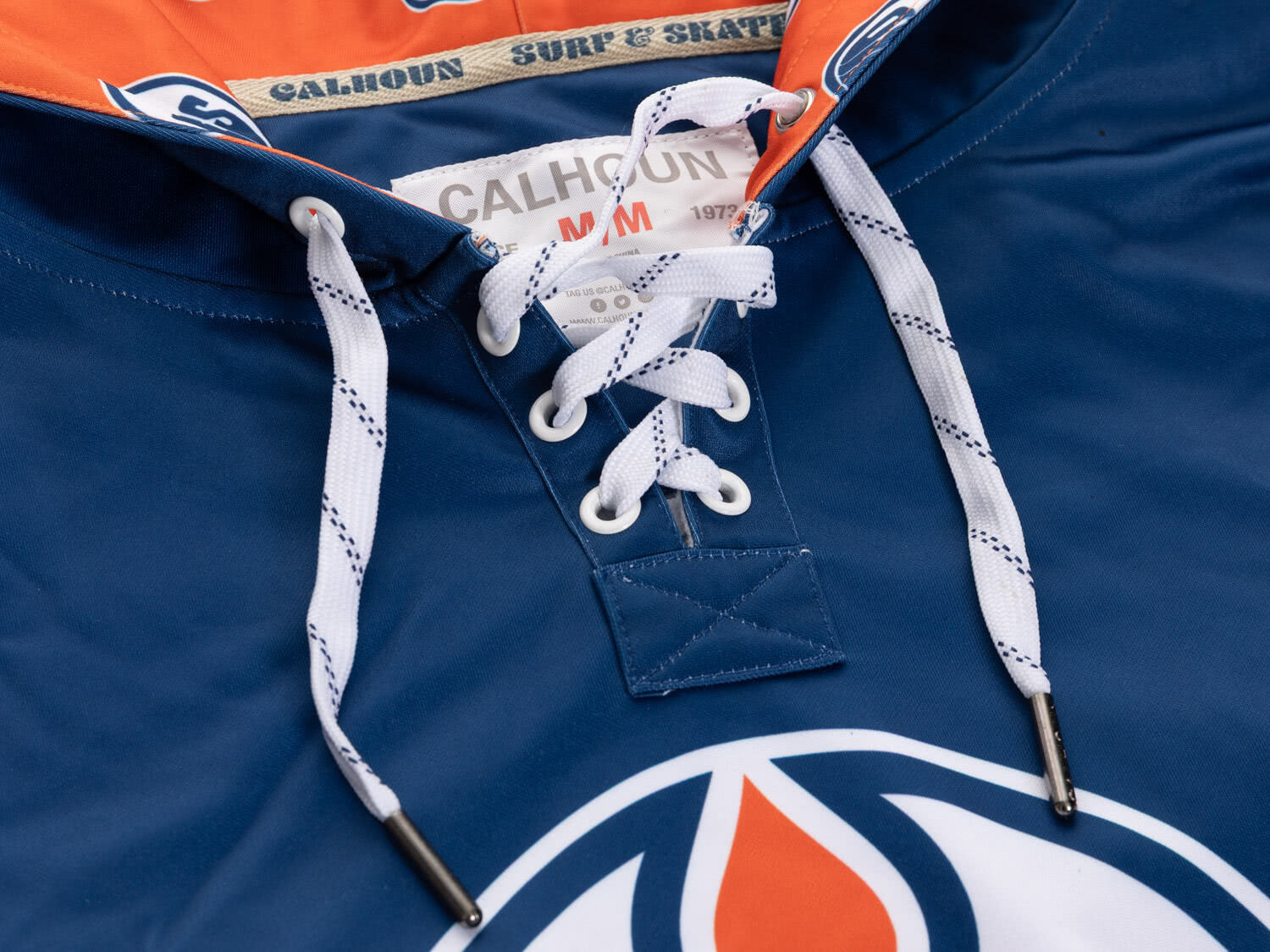 Edmonton Oilers Hockey Lace Hoodie