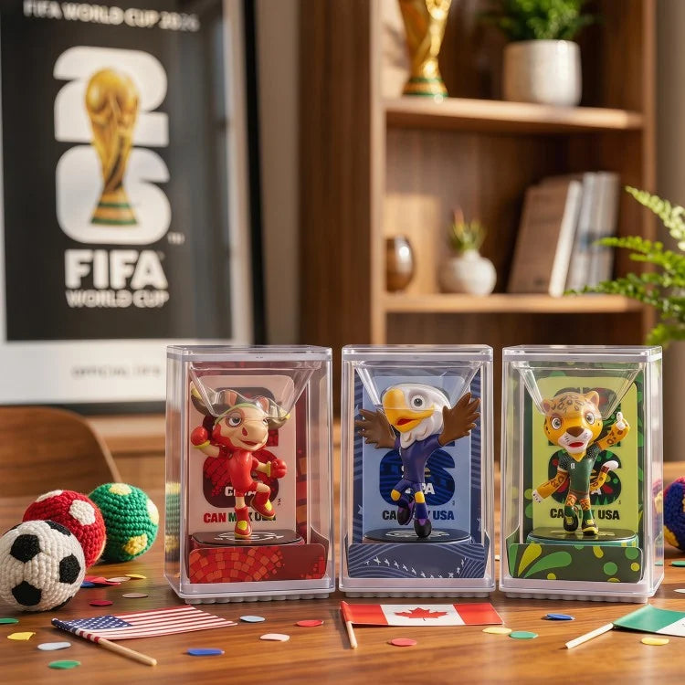 Official Licensed FIFA World Cup 2026™ Mascot Figurines 3-Pack – Clutch, Zayu & Maple Collectible Set