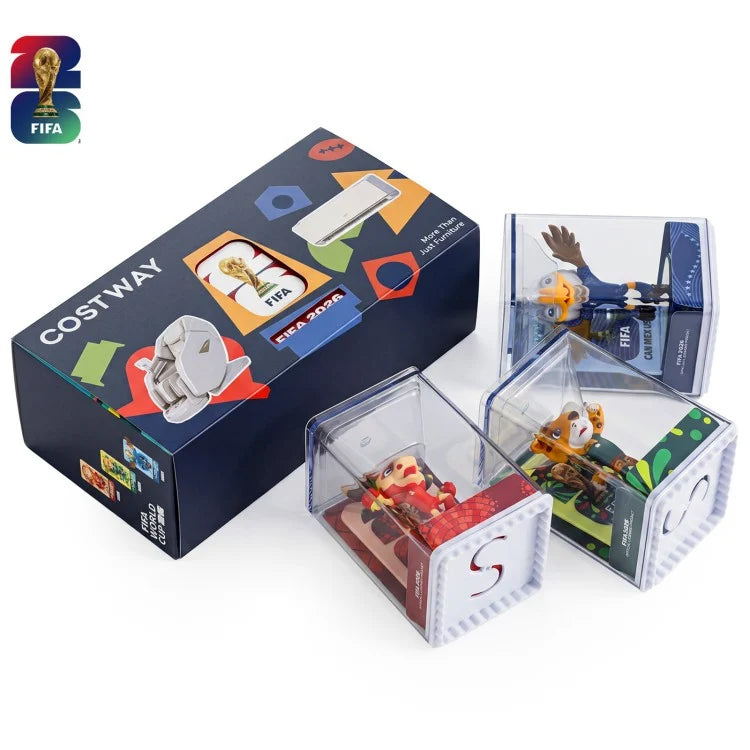 Official Licensed FIFA World Cup 2026™ Mascot Figurines 3-Pack – Clutch, Zayu & Maple Collectible Set