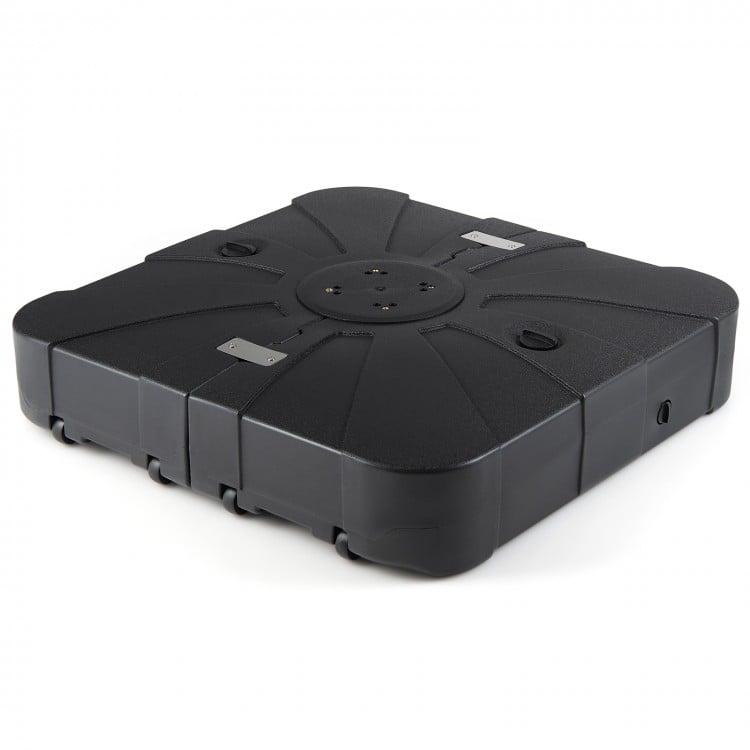 Outdoor Cantilever Umbrella Base Square Water and Sand Fillable Base-35 Inches