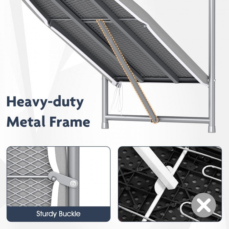 Over-the-Door Ironing Board, Space-Saving Foldable Metal Hanging Ironing Board