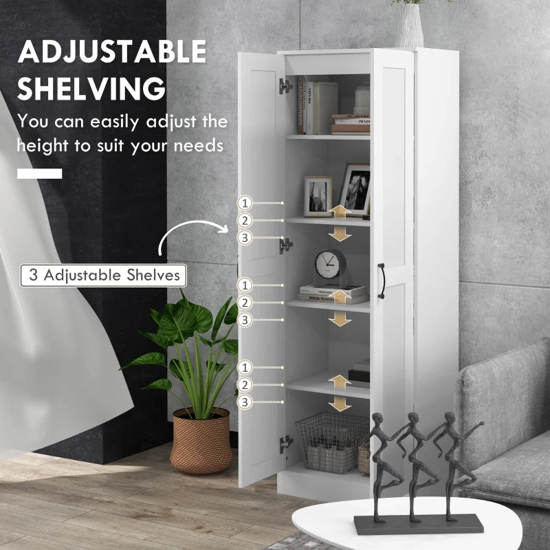 69" Pantry Cabinet with Storage, Kitchen Pantry Storage Cabinet with Soft Close Doors and Adjustable Shelves, White