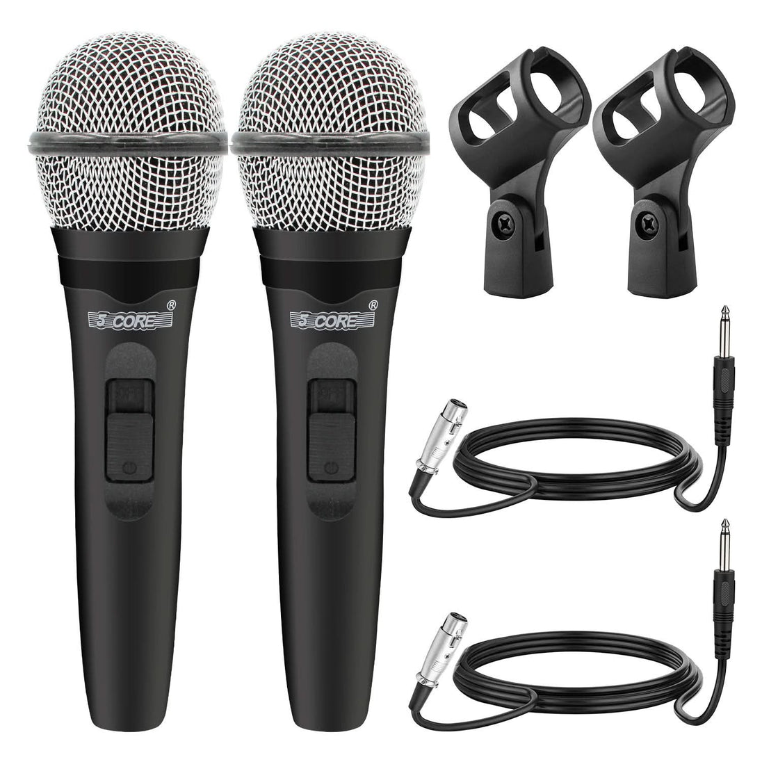 5Core XLR Dynamic Microphone – Handheld Mic for Karaoke, Singing, and Studio Use (Microfono)