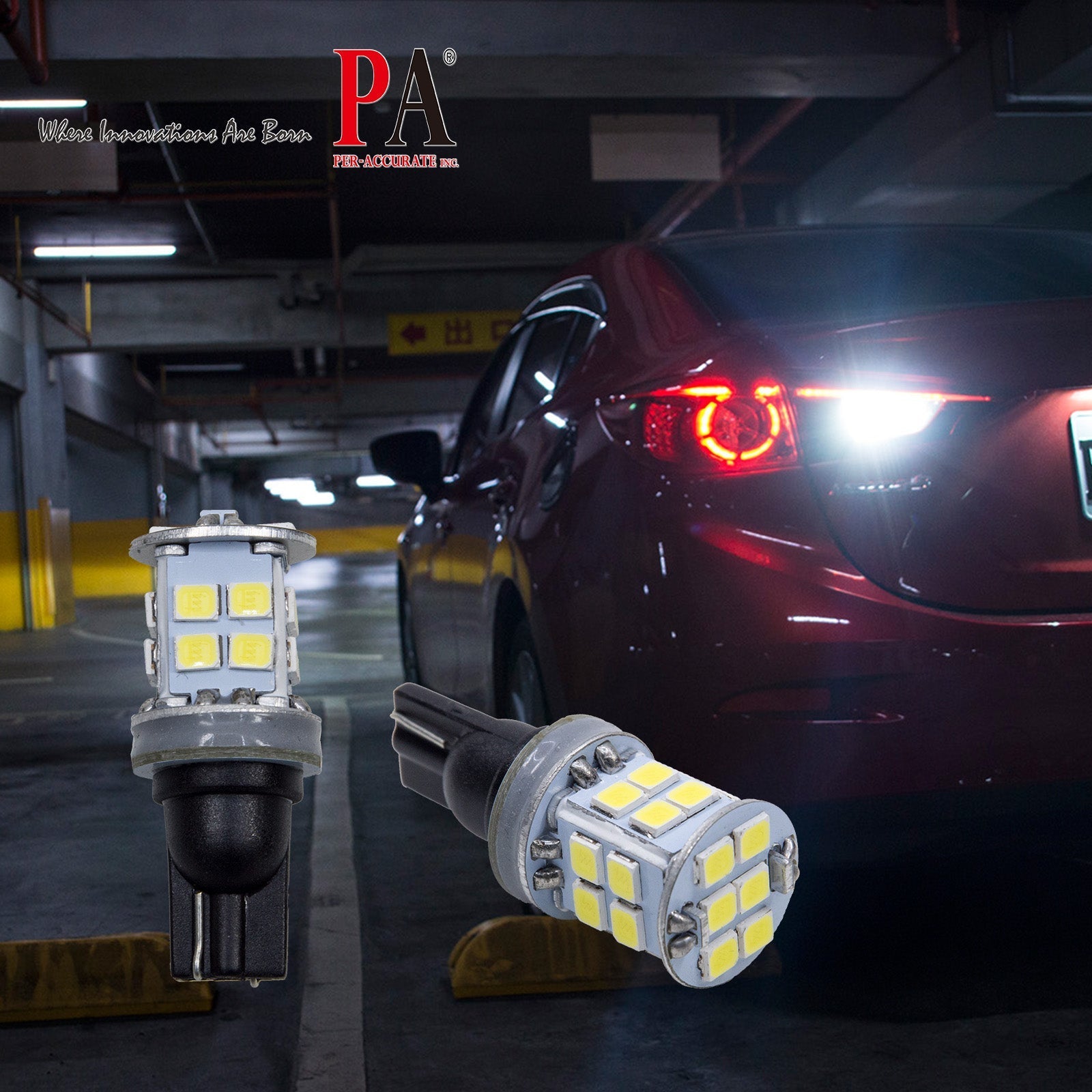 LED Back Reverse Light White 1700lm super bright plug and play | S-22 (2 Bulbs)