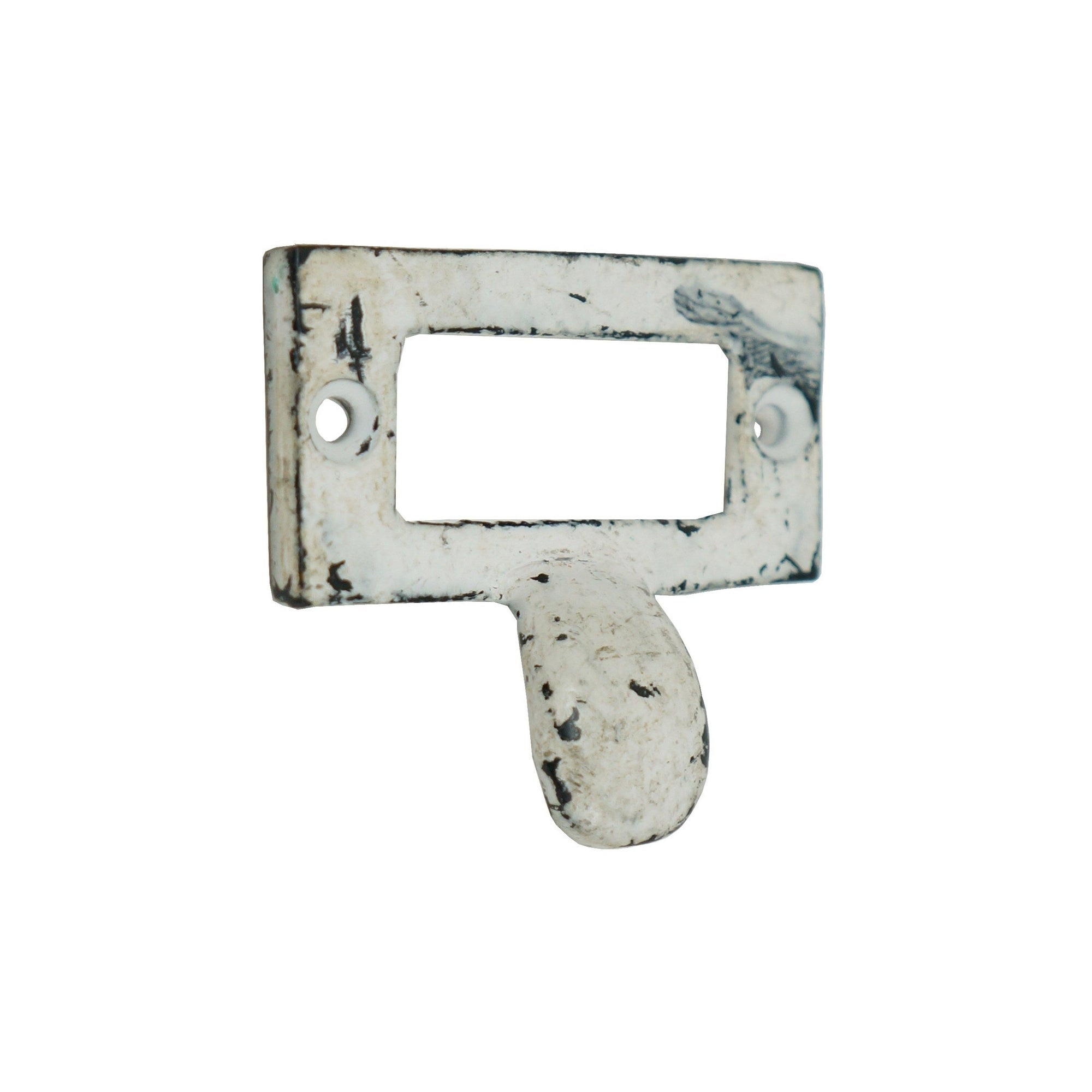 Label Area Pull White Iron