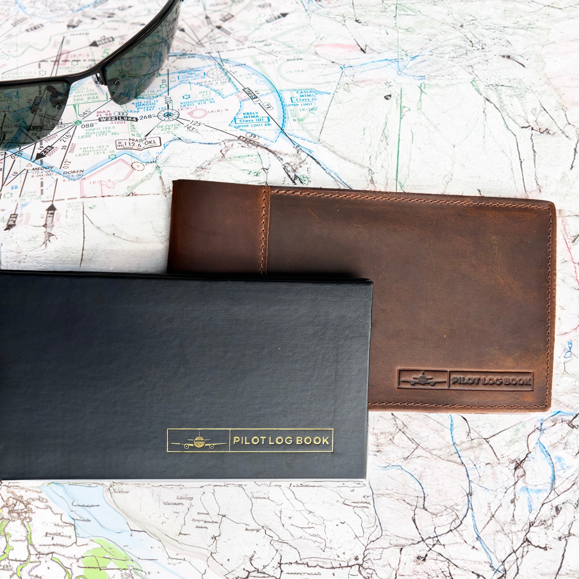 Premium Leather Pilot Log