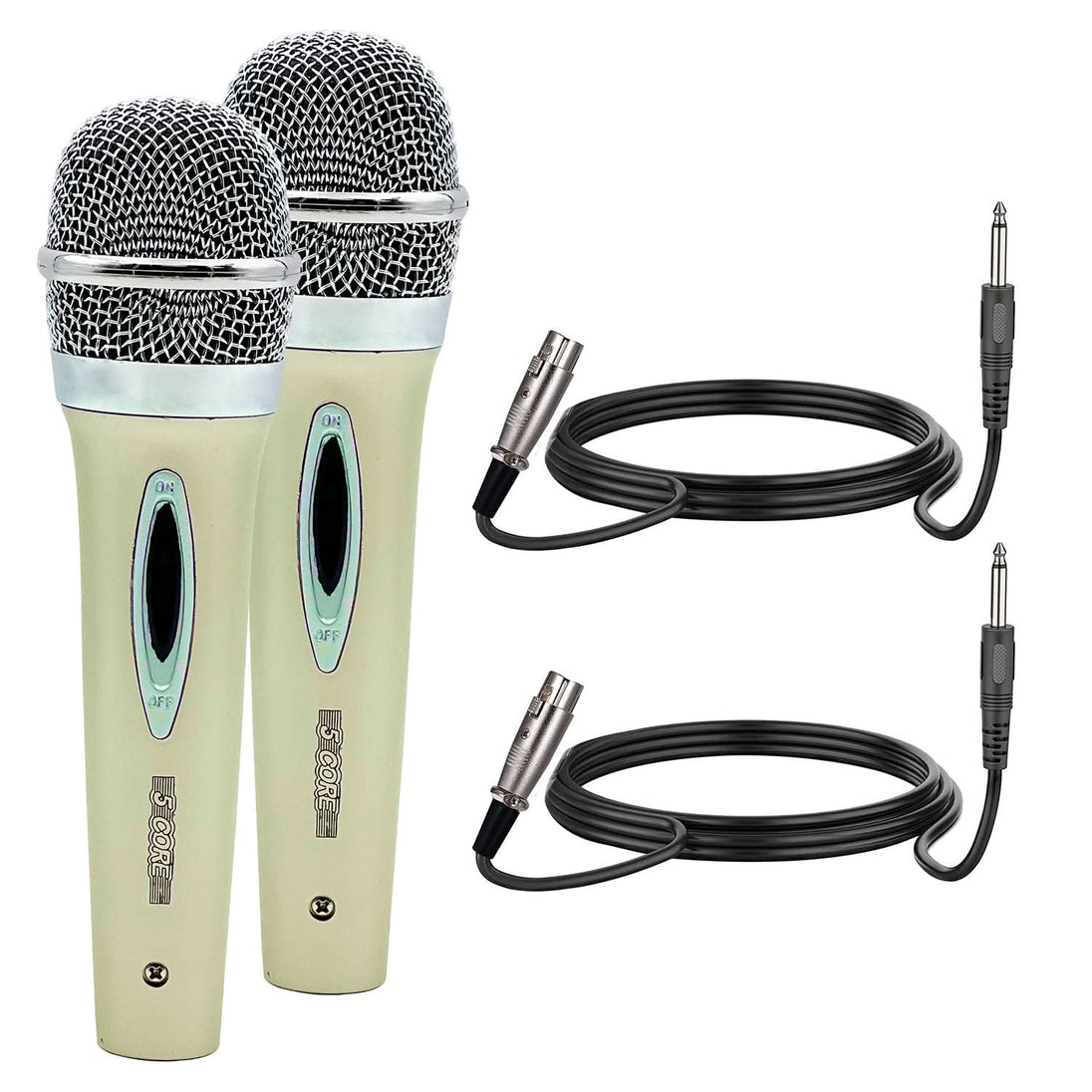 5Core Handheld XLR Dynamic Microphone – Professional Microphone for Karaoke, Singing, and Studio Use (Microfono)