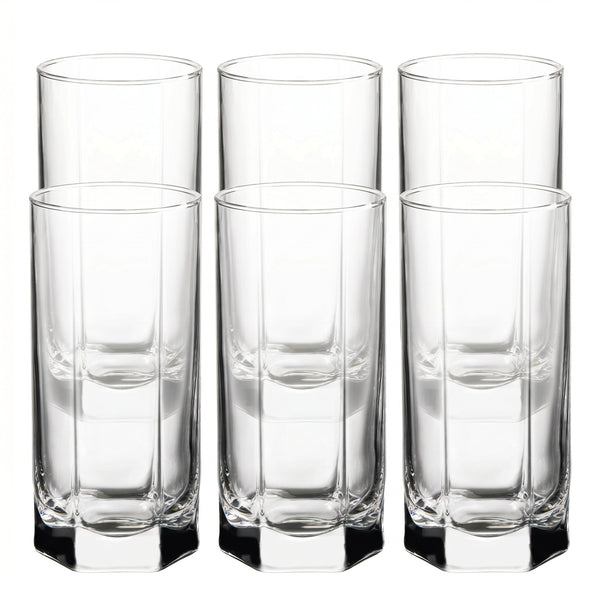Highball Glasses, Set of 6, 440 ml (14.9 oz) Tall Drinking Glasses – Tango