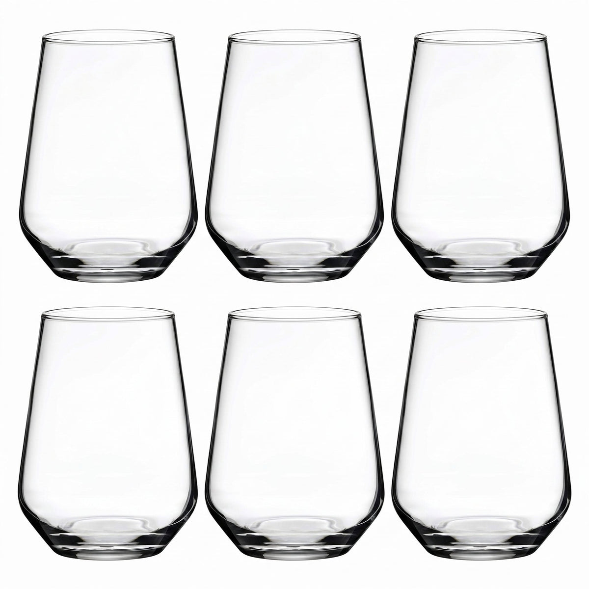 Whiskey Glasses, Set of 6, 345 ml (11.7 oz) Old Fashioned Rocks Glasses – Allegra