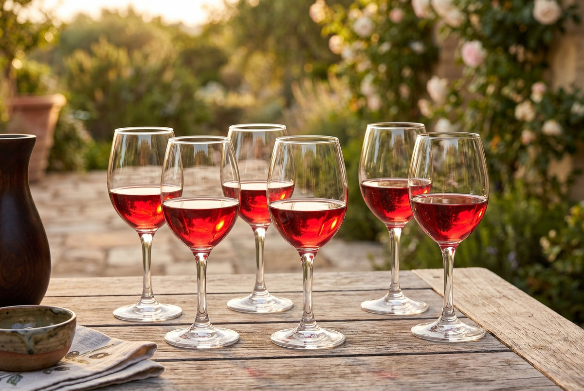 Wine Glasses, Set of 6, 310 ml (10.5 oz) Goblets – Maldive
