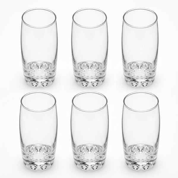 Highball Glasses, Set of 6, 387 ml (13.1 oz) Tall Drinking Glasses – Sylvana